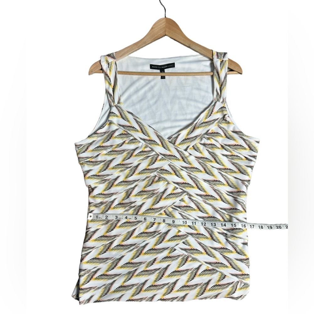 White House Black Market‎ Womens V-Neck Sleeveless Summer Top Size XL - Picture 7 of 9
